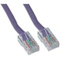 Cable Wholesale CableWholesale 10X6-14125 Cat5e Purple Ethernet Patch Cable  Bootless  25 foot 10X6-14125